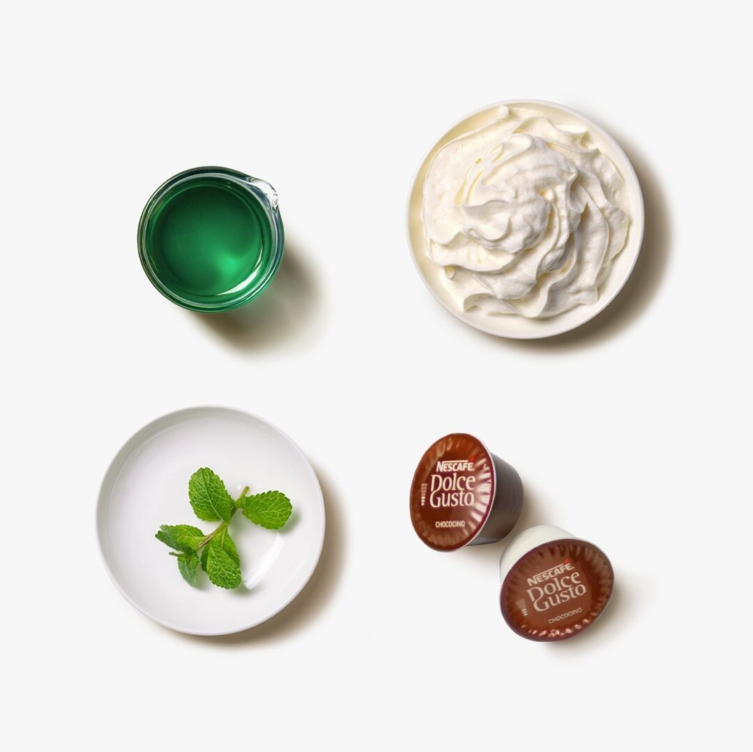 Ingredients for Mint Hot Chocolate